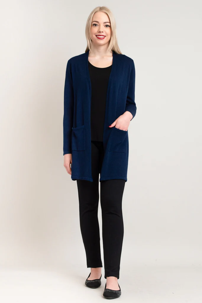 Justine Sweater, Indigo, Bamboo Cotton - Image 6