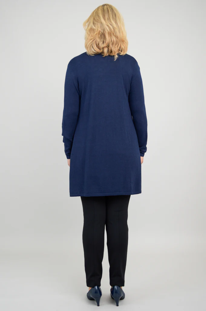 Justine Sweater, Indigo, Bamboo Cotton - Image 8