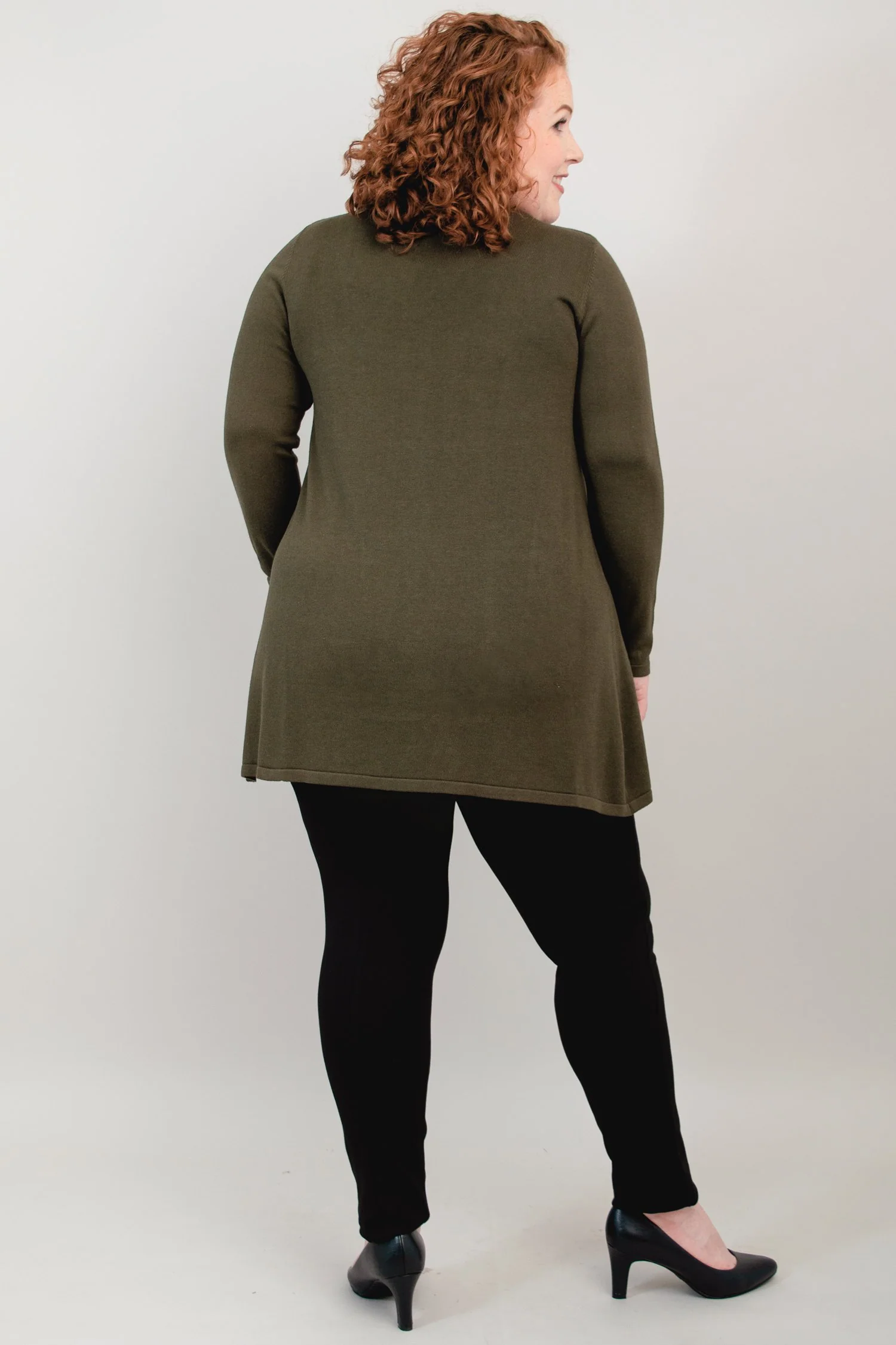 Justine Sweater, Khaki, Bamboo Cotton - Image 7