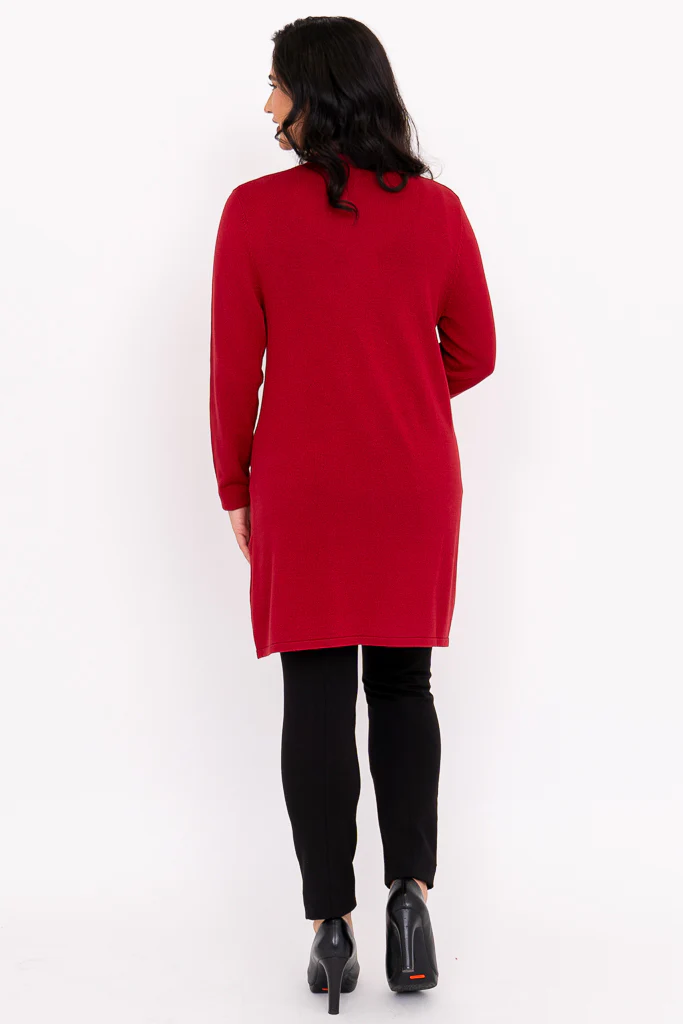 Justine Sweater, Lipstick, Bamboo Cotton - Image 7