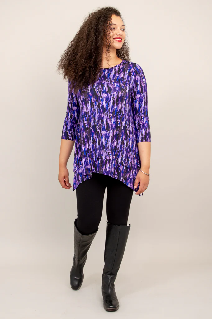 Kindness Tunic, Plum Rain, Bamboo - Final Sale - Image 6