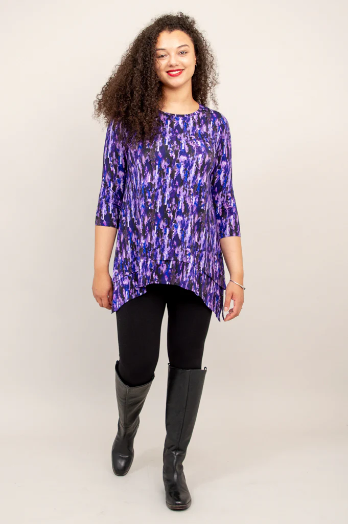 Kindness Tunic, Plum Rain, Bamboo - Final Sale - Image 7
