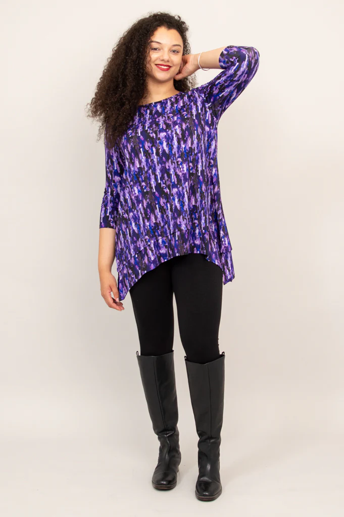 Kindness Tunic, Plum Rain, Bamboo - Final Sale - Image 9