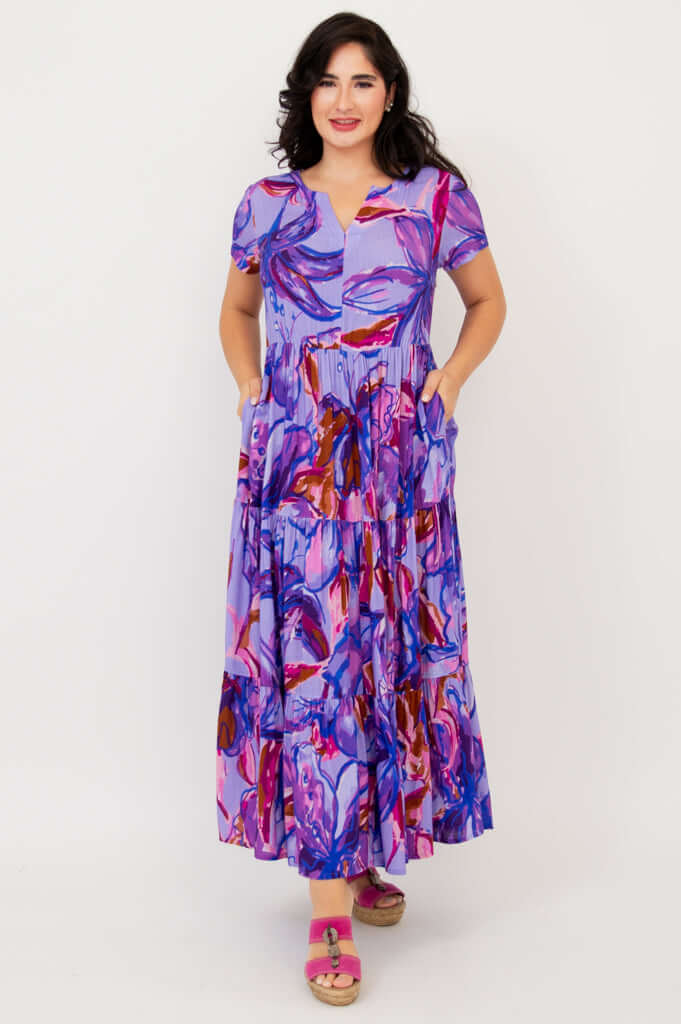 Laurita Dress, Lily Love, Linen Bamboo