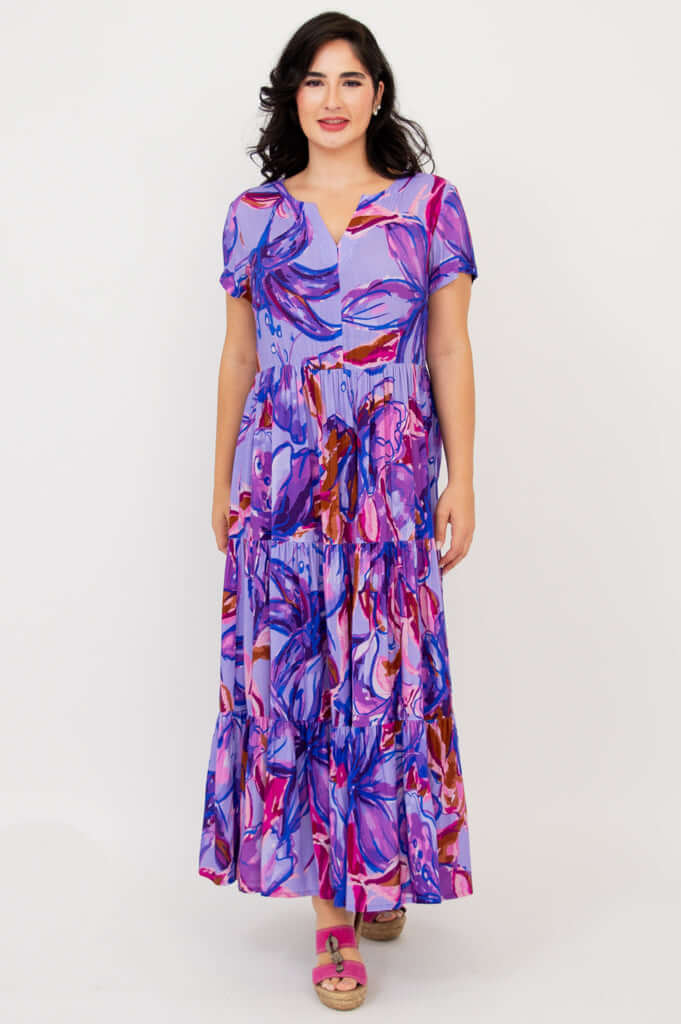 Laurita Dress, Lily Love, Linen Bamboo - Image 2