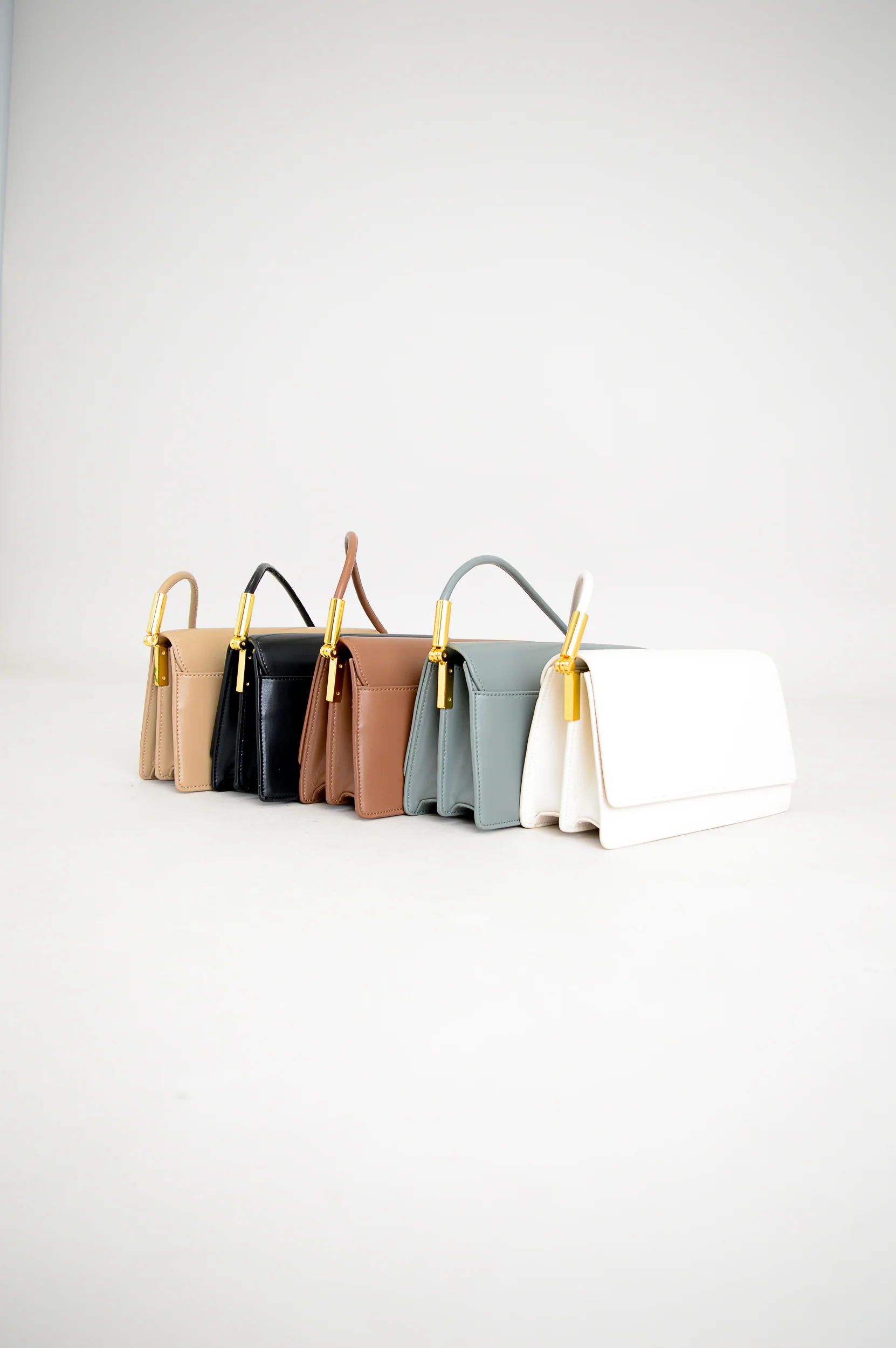 Lina Bag, Beige, Leather - Image 4