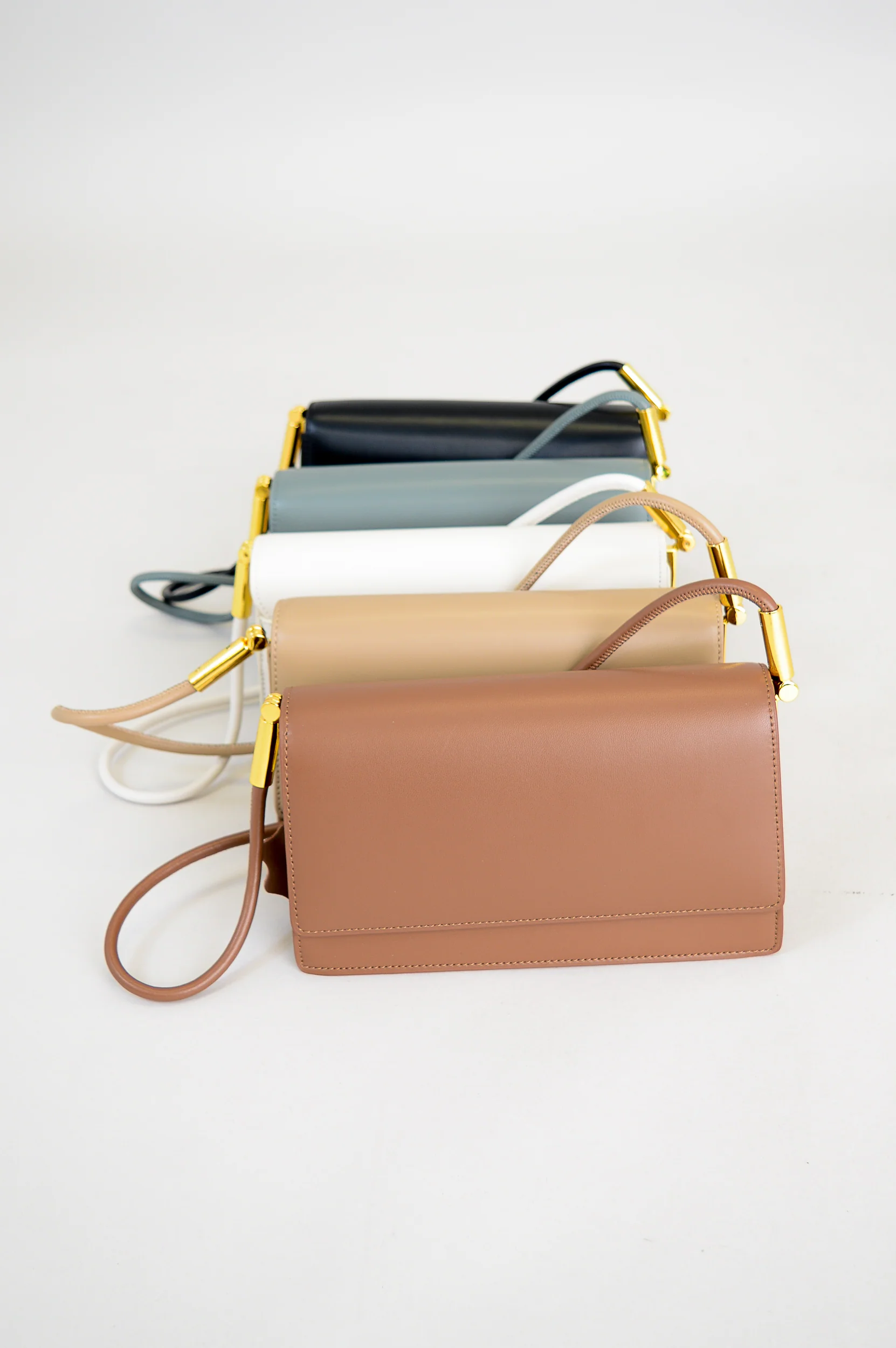 Lina Bag, Beige, Leather - Image 9