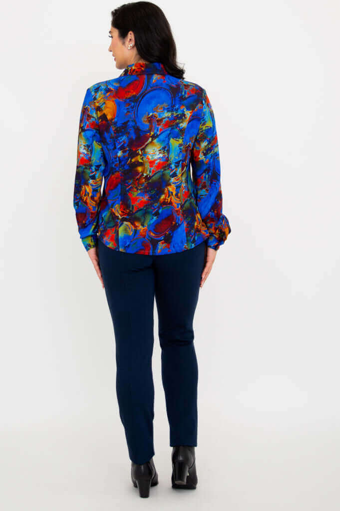 Linzy Blouse, Artana, Linen Bamboo- Final Sale - Image 7