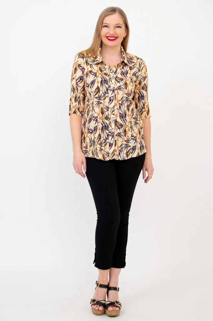 Lorine Blouse, Alma, Linen Bamboo - Final Sale - Image 3