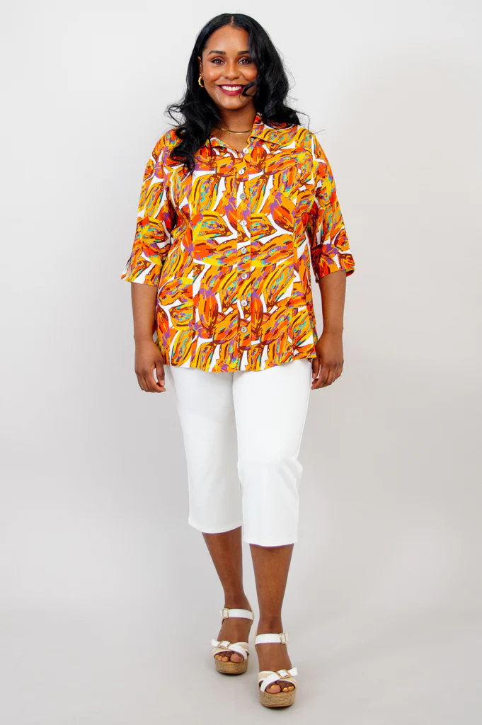 Lorine Blouse, Koko, Linen Bamboo - Final Sale - Image 7