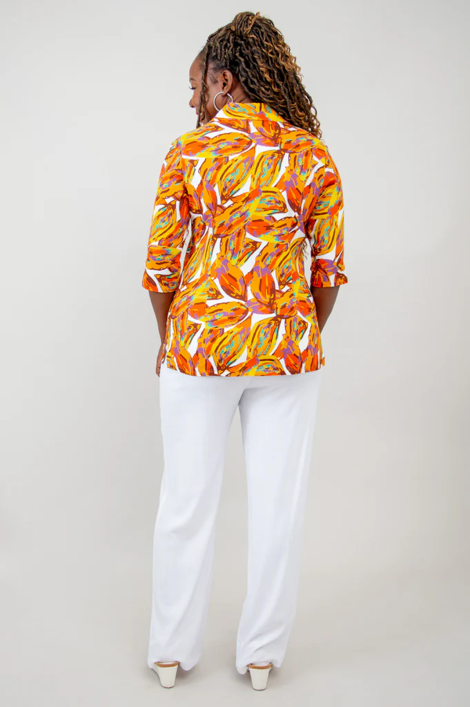 Lorine Blouse, Koko, Linen Bamboo - Final Sale - Image 8