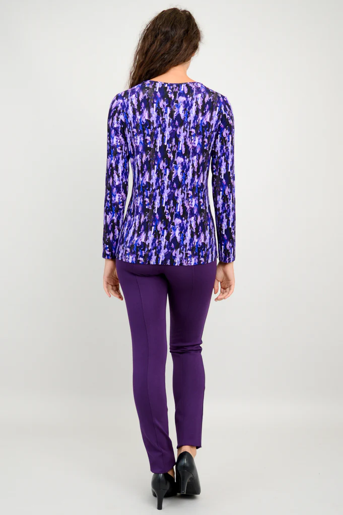 Mia Long Sleeve, Plum Rain, Bamboo - Final Sale - Image 7
