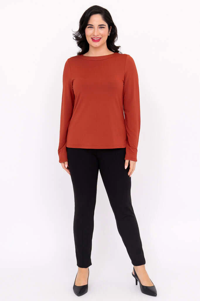 Mona Top, Cuprum, French Terry - Image 3