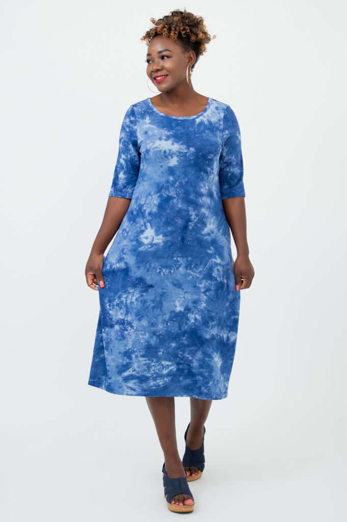 Olivia Dress, Tie Dye, Bamboo - Image 2