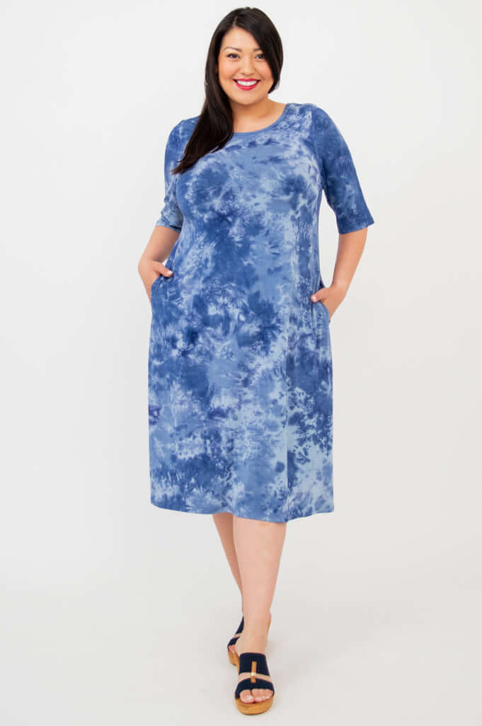 Olivia Dress, Tie Dye, Bamboo - Image 3