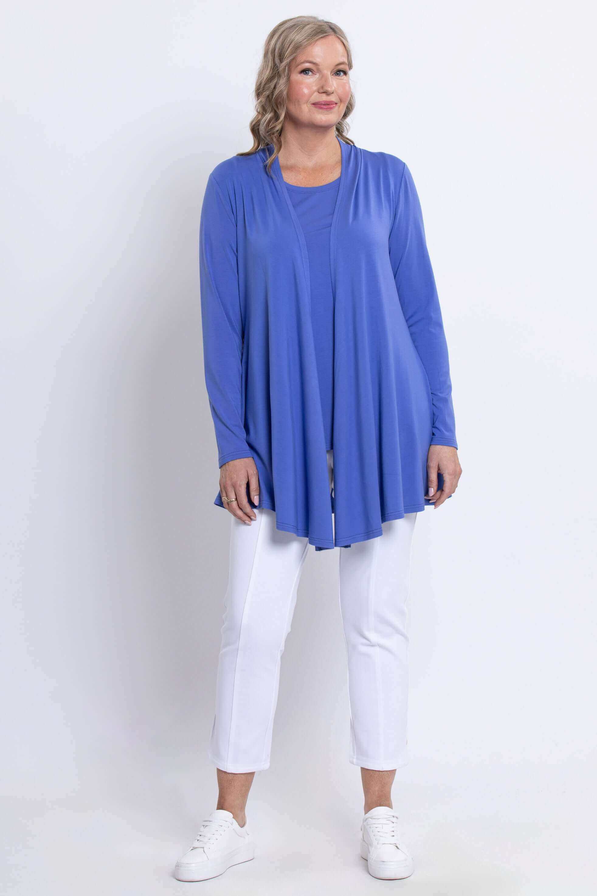Opra Jacket, Periwinkle, Bamboo - Image 2