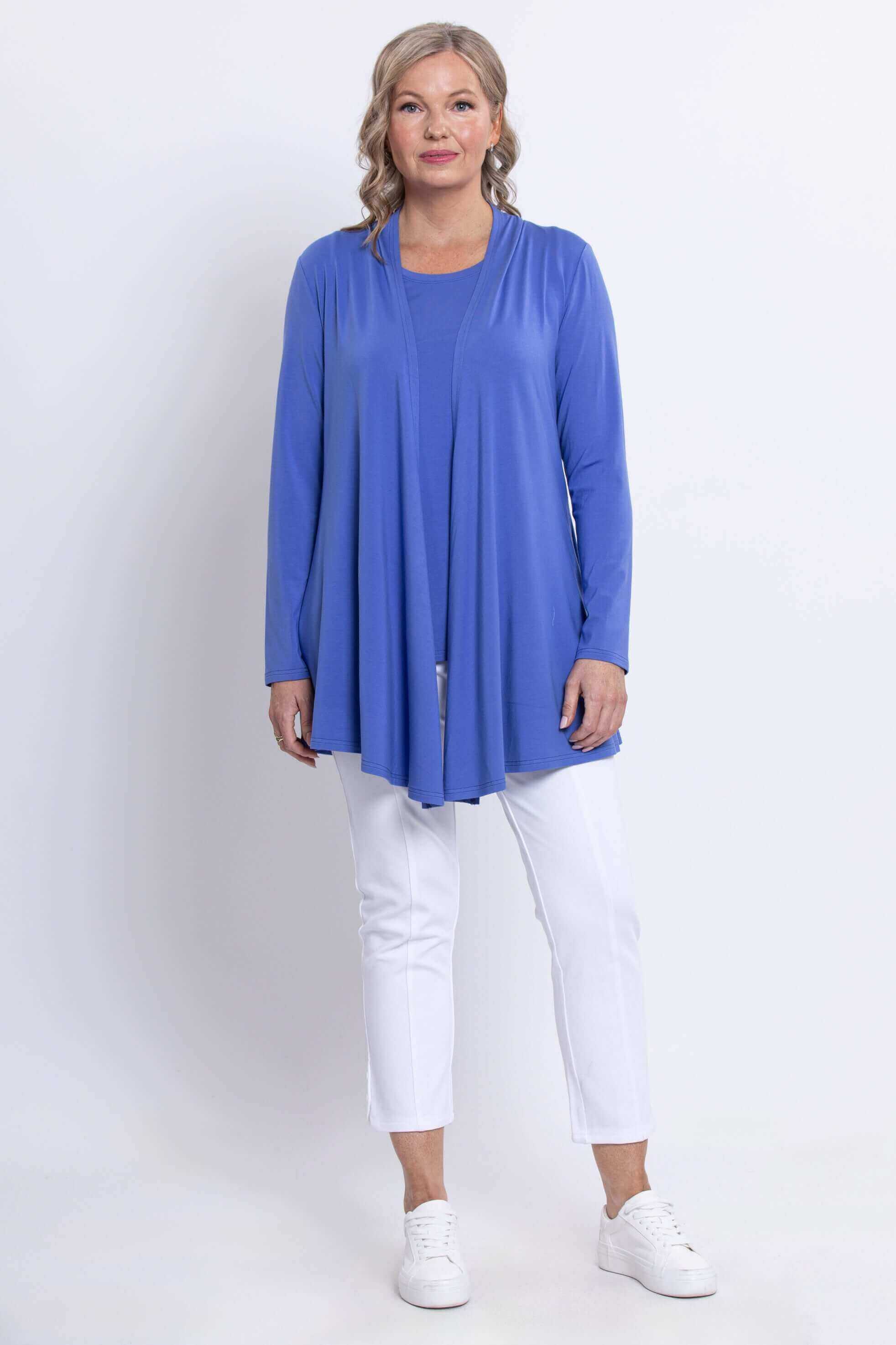 Opra Jacket, Periwinkle, Bamboo - Image 3