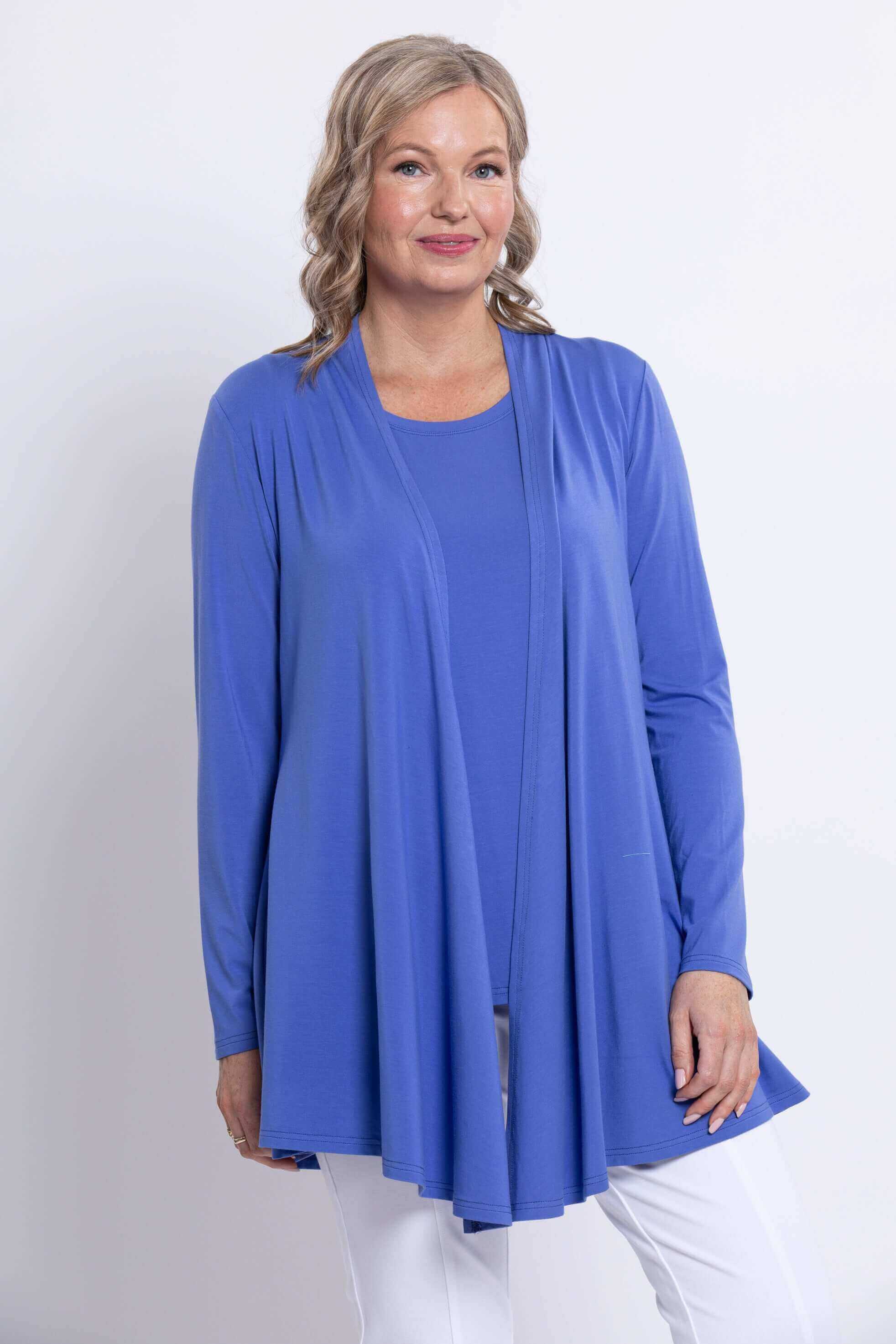 Opra Jacket, Periwinkle, Bamboo - Image 4
