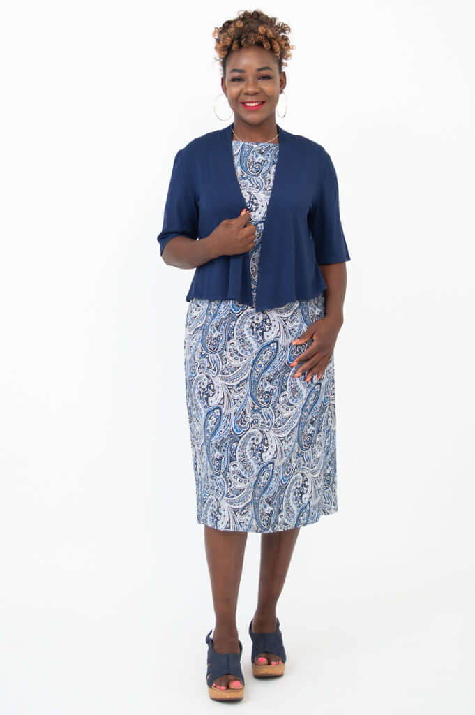Patricia Dress, Simplicity, Linen Bamboo - Image 2