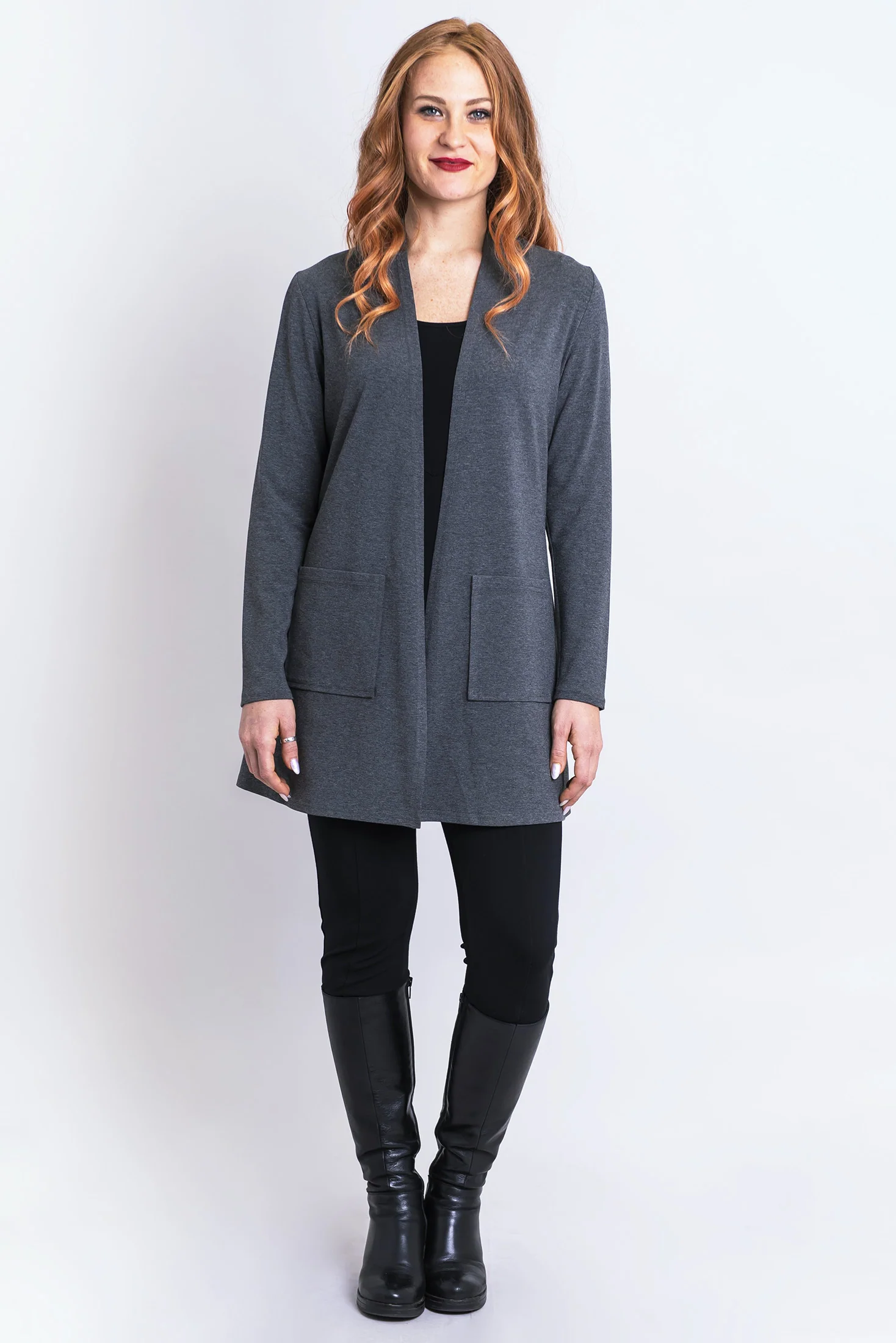 Pauline Jacket, Graphite, Bamboo - Final Sale - Image 4