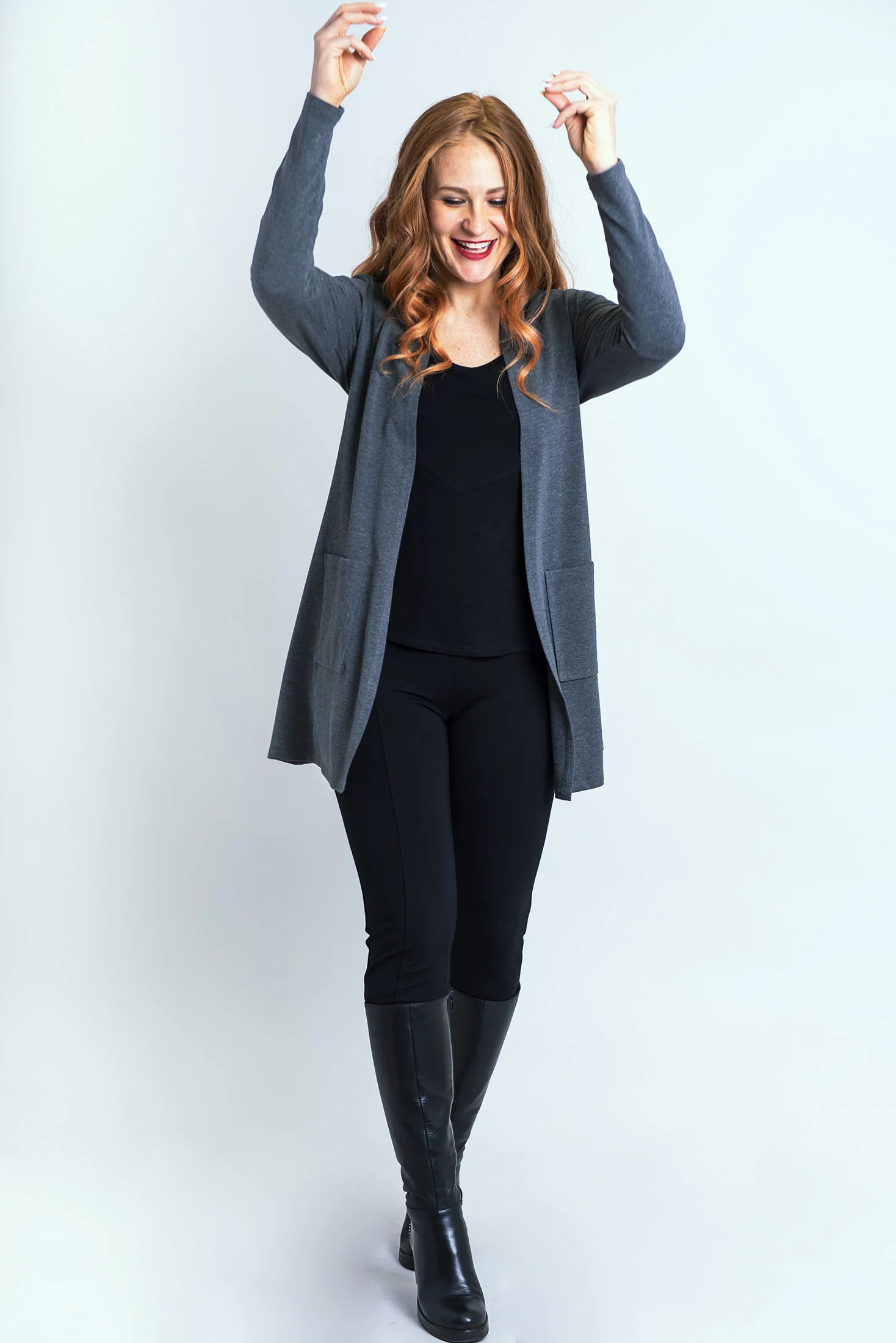 Pauline Jacket, Graphite, Bamboo - Final Sale - Image 6
