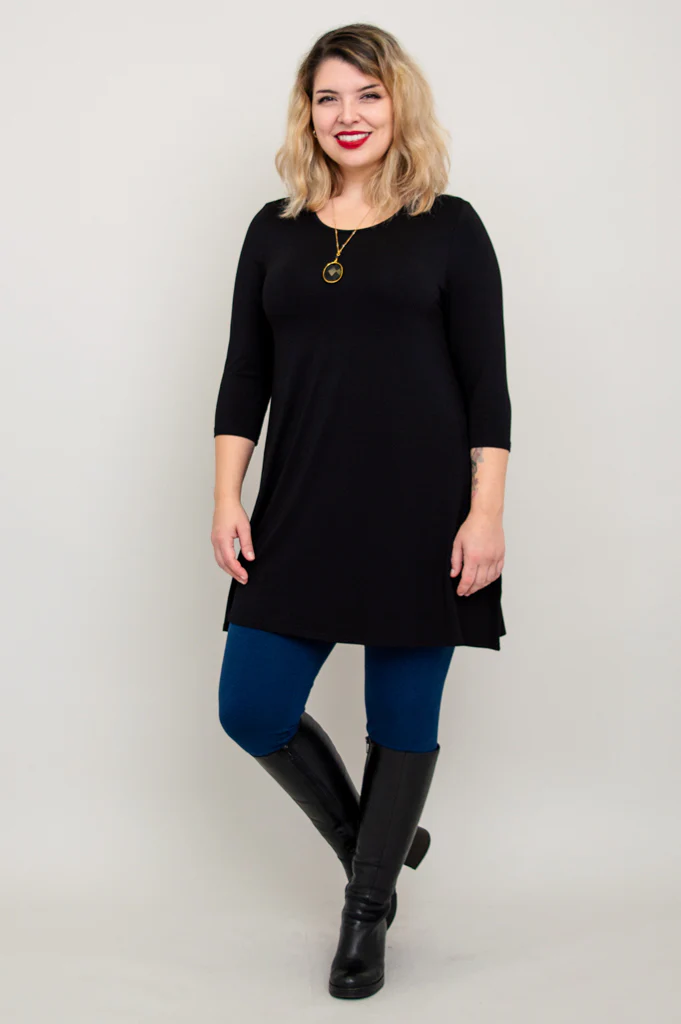 Perfect Tunic, Black, Bamboo - Image 4