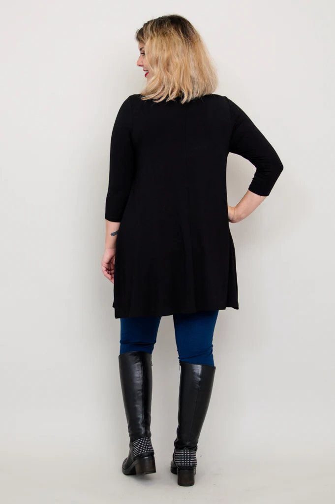 Perfect Tunic, Black, Bamboo - Image 5