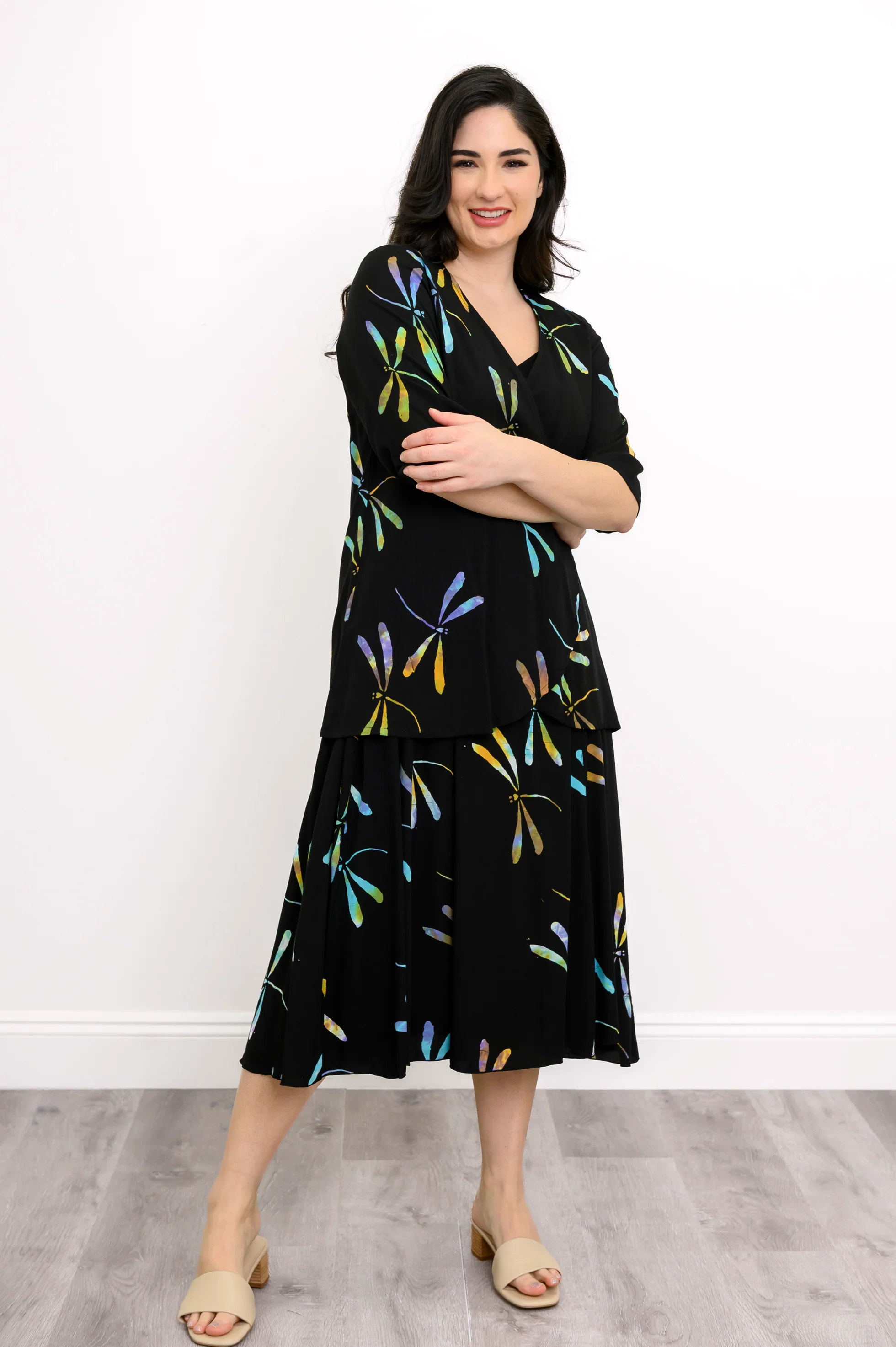 Shauna Dress, Abalone Dragonfly - Image 6