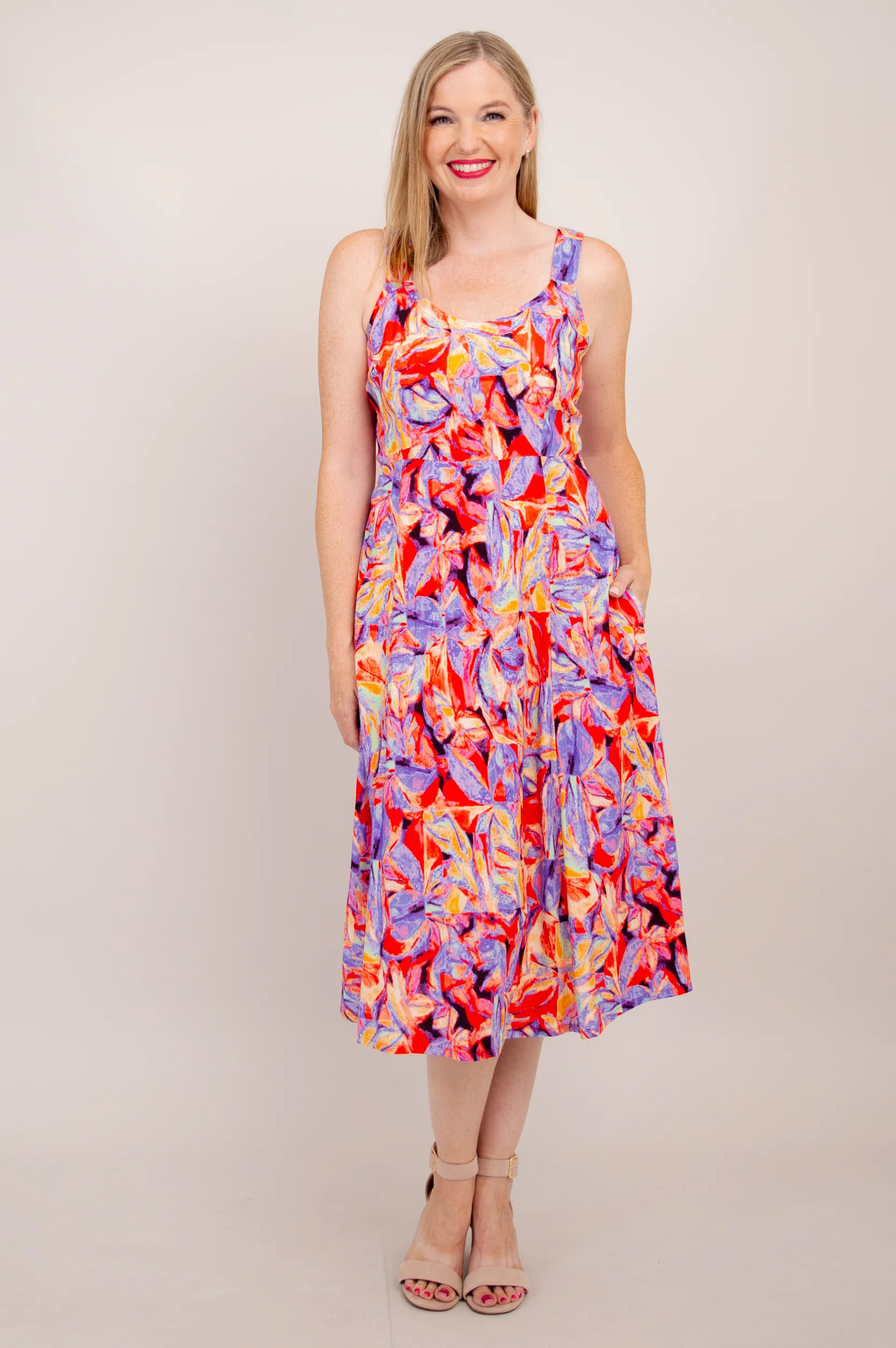 Shauna Dress, Carro, Woven Bamboo - Final Sale - Image 3
