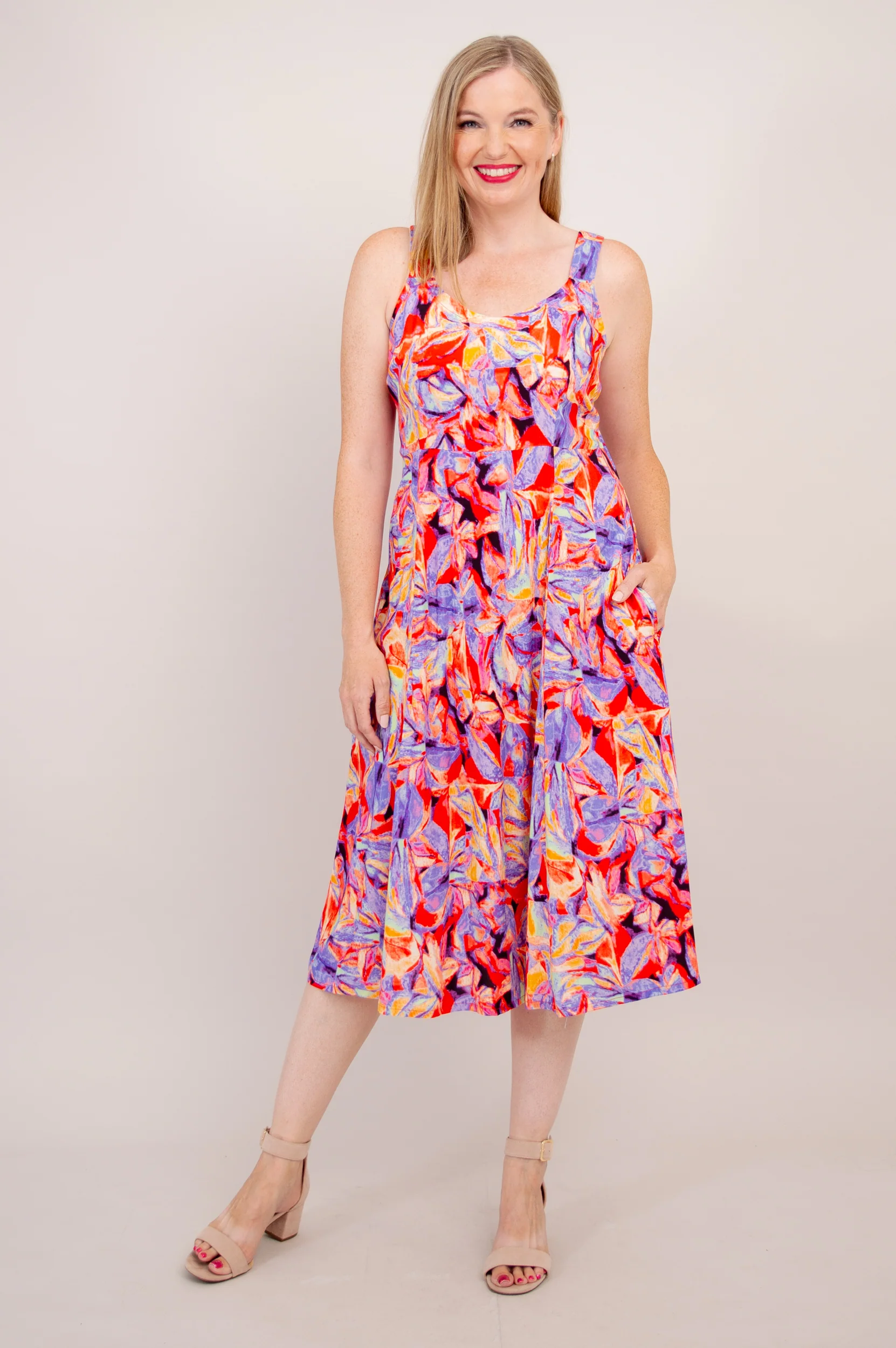 Shauna Dress, Carro, Woven Bamboo - Final Sale - Image 4