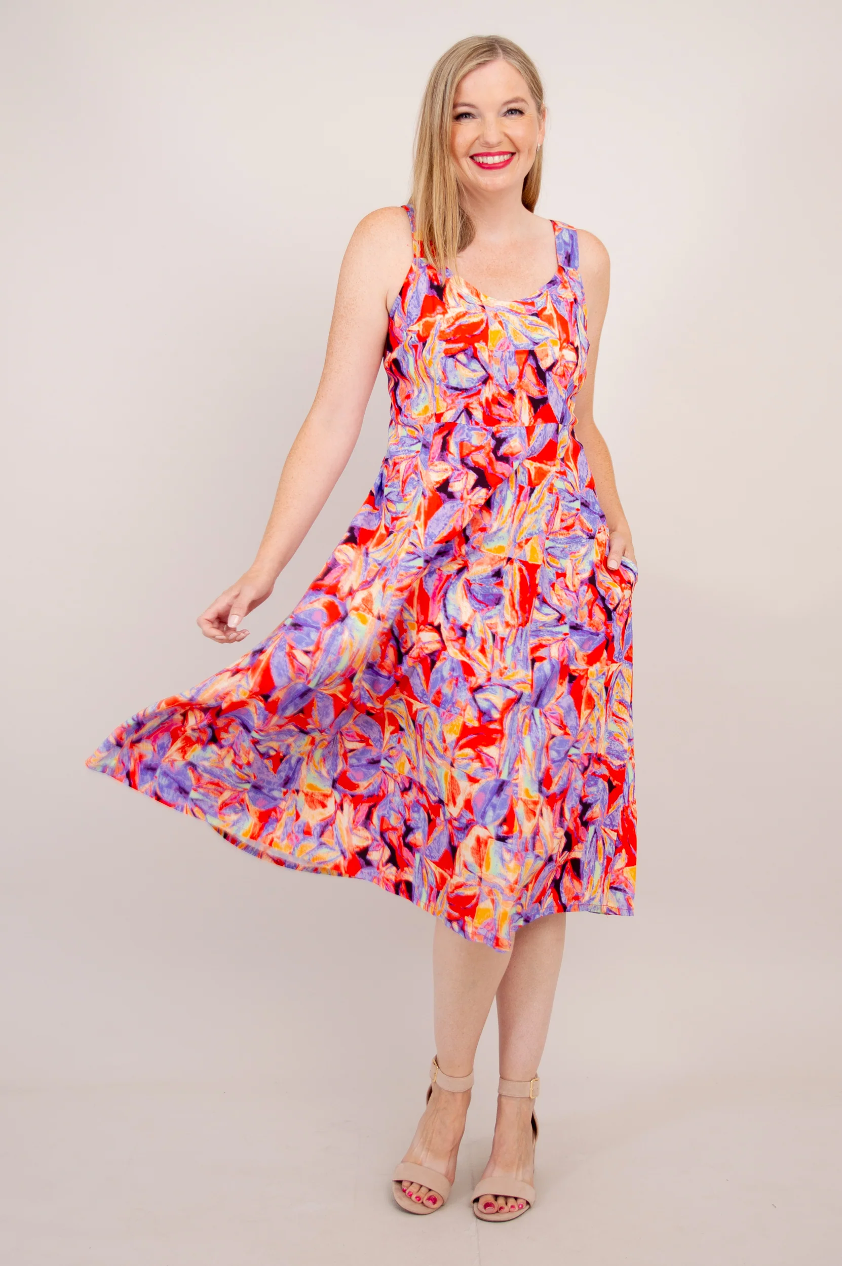 Shauna Dress, Carro, Woven Bamboo - Final Sale - Image 5