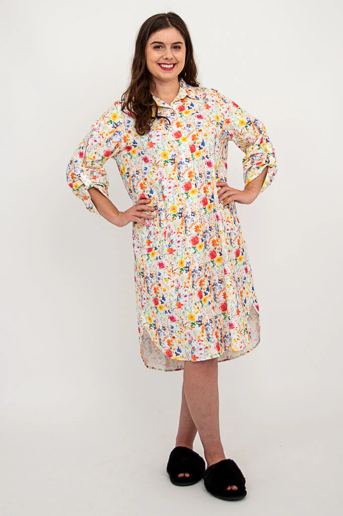 Sleep Shirt, Cheerful Morning, Cotton - Image 4