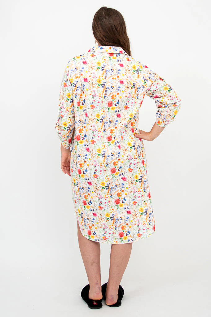 Sleep Shirt, Cheerful Morning, Cotton - Image 8