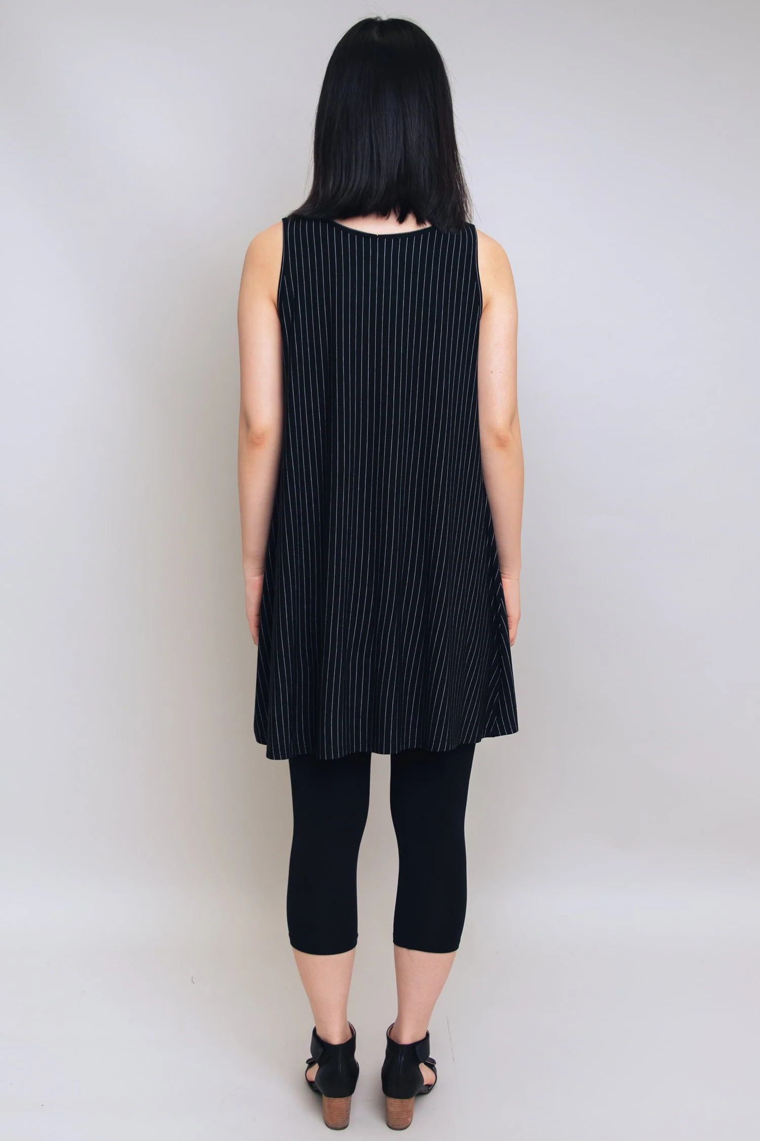 Spirit Dress, BW Pin Stripe, Bamboo - Final Sale - Image 14