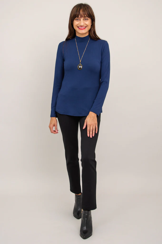 Tonya Top, Indigo, Bamboo - Image 4