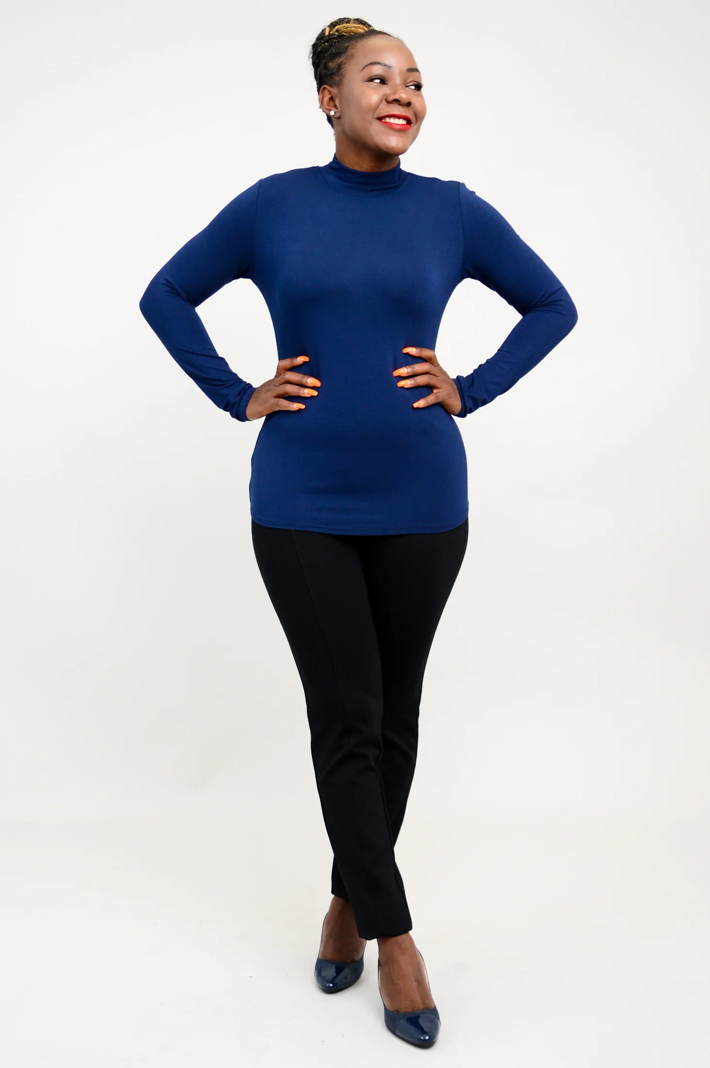 Tonya Top, Indigo, Bamboo - Image 5