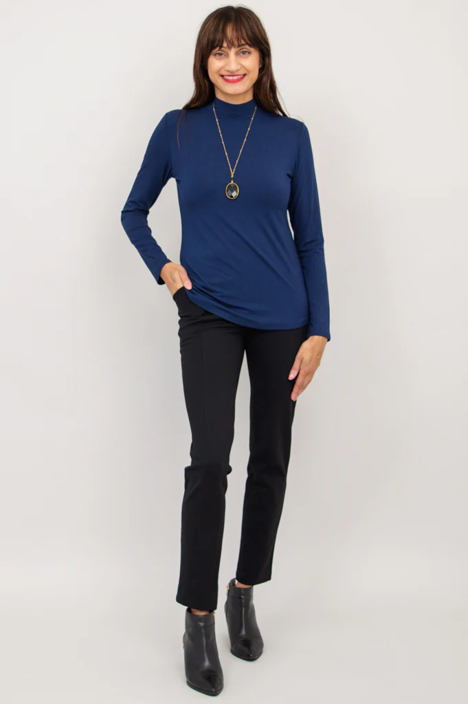 Tonya Top, Indigo, Bamboo - Image 7