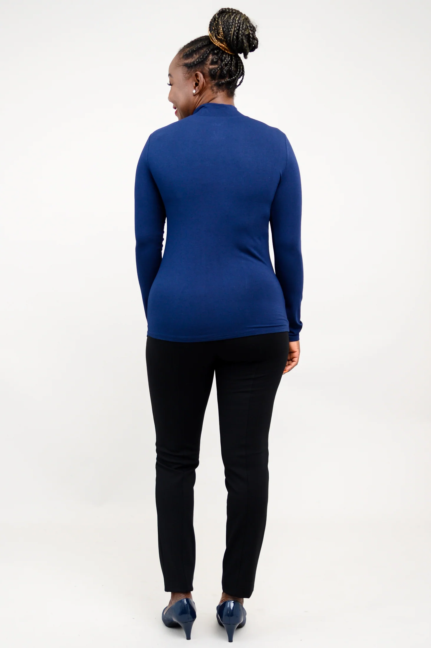 Tonya Top, Indigo, Bamboo - Image 8
