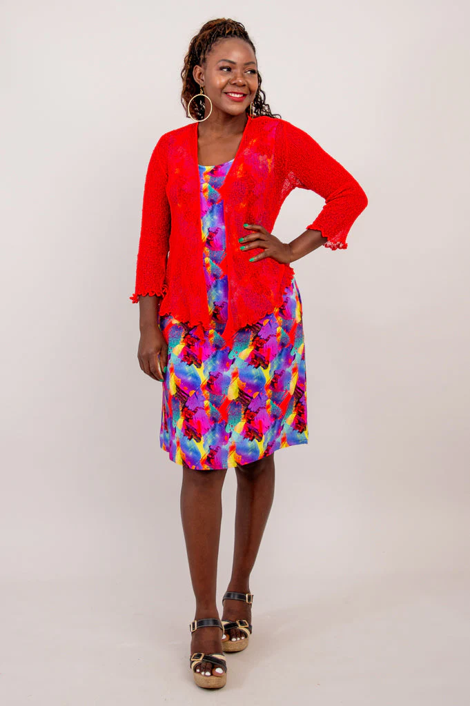 Velma Dress, Starburst, Linen Bamboo - Image 9